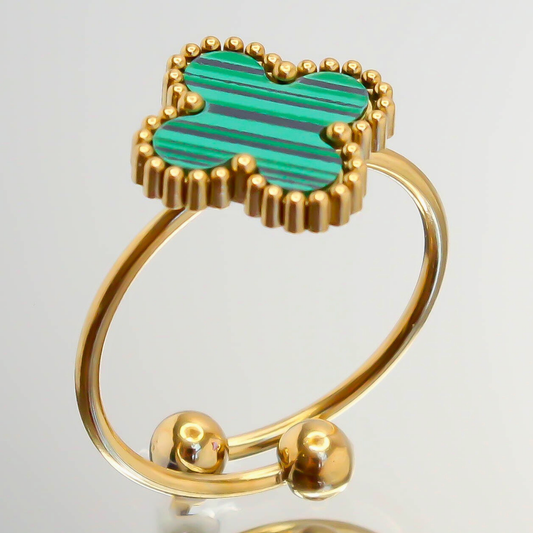 Essence Adjustable Clover Ring