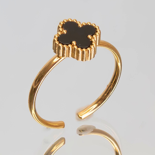 Essence Adjustable Clover Ring